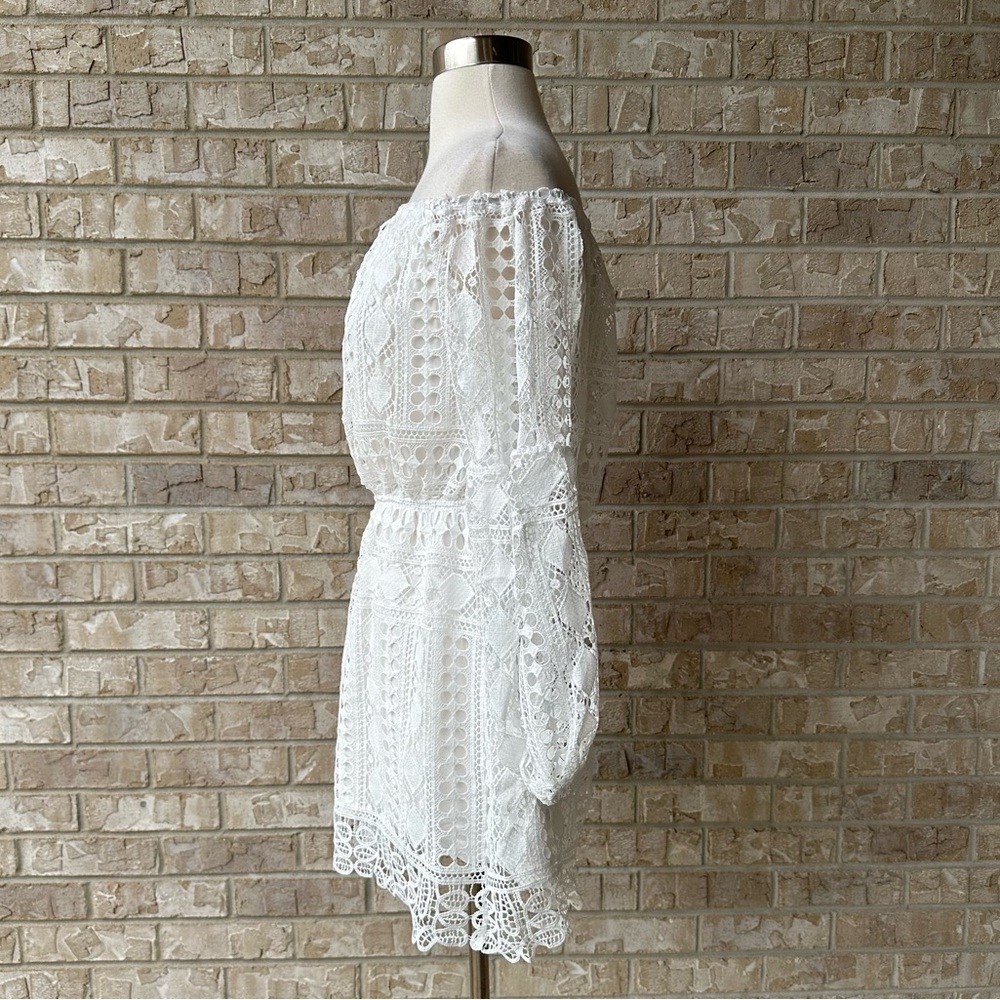New Eilly Bazar Lace Romper Lined Size M 🌸 - Picture 7 of 16